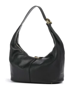 Fernanda Beuteltasche genarbtes Rindsleder schwarz