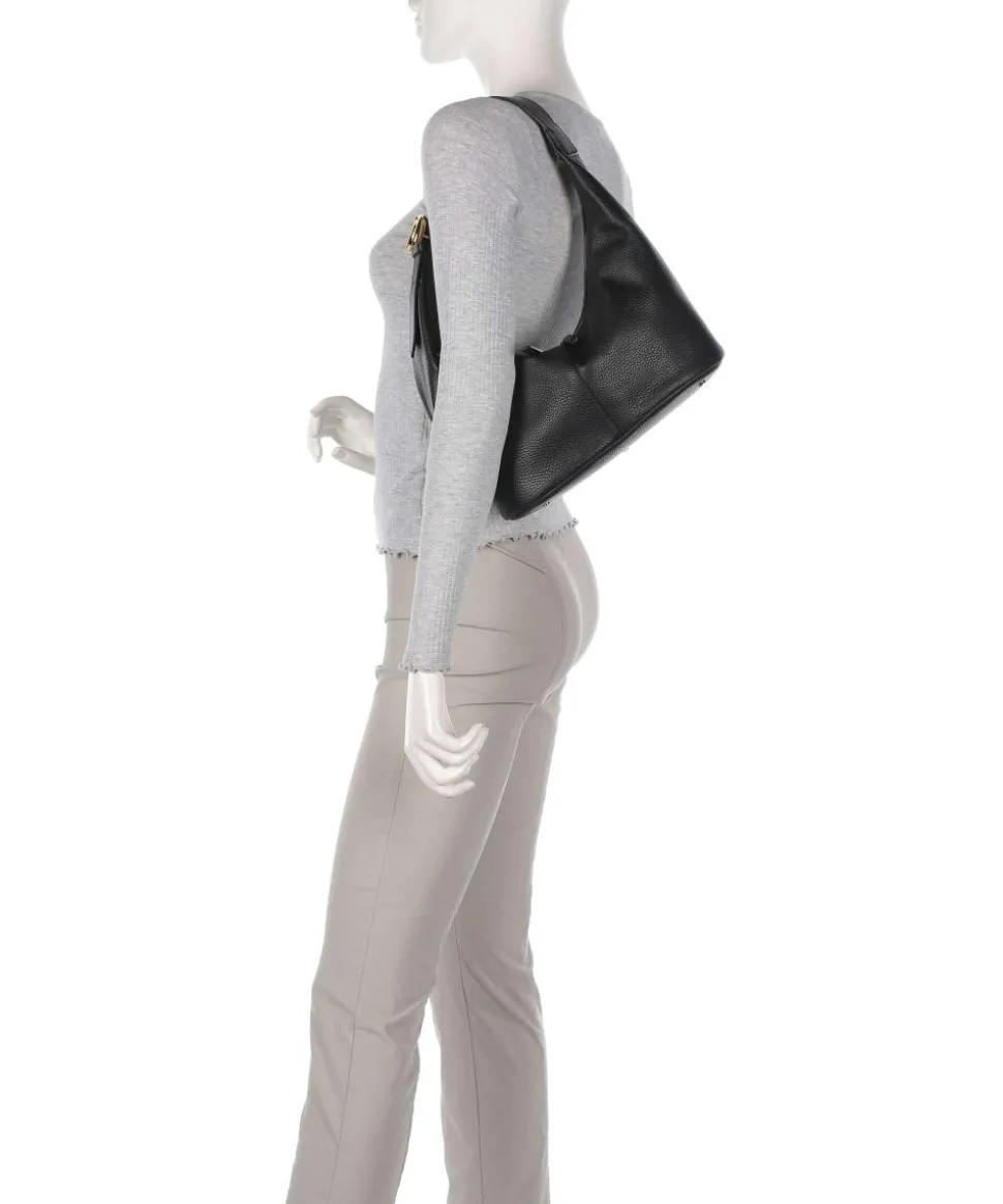 Fernanda Beuteltasche genarbtes Rindsleder schwarz