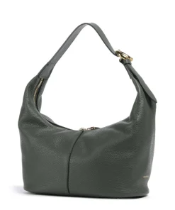 Fernanda Beuteltasche genarbtes Rindsleder dunkelgrün