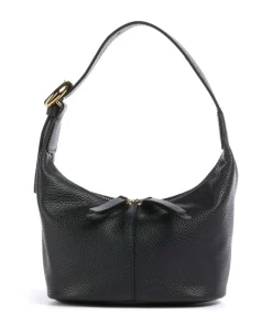 Fernanda Schultertasche genarbtes Leder schwarz