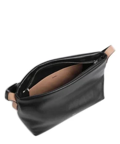 Fiji Umhängetasche fein genarbtes Kalbsleder schwarz