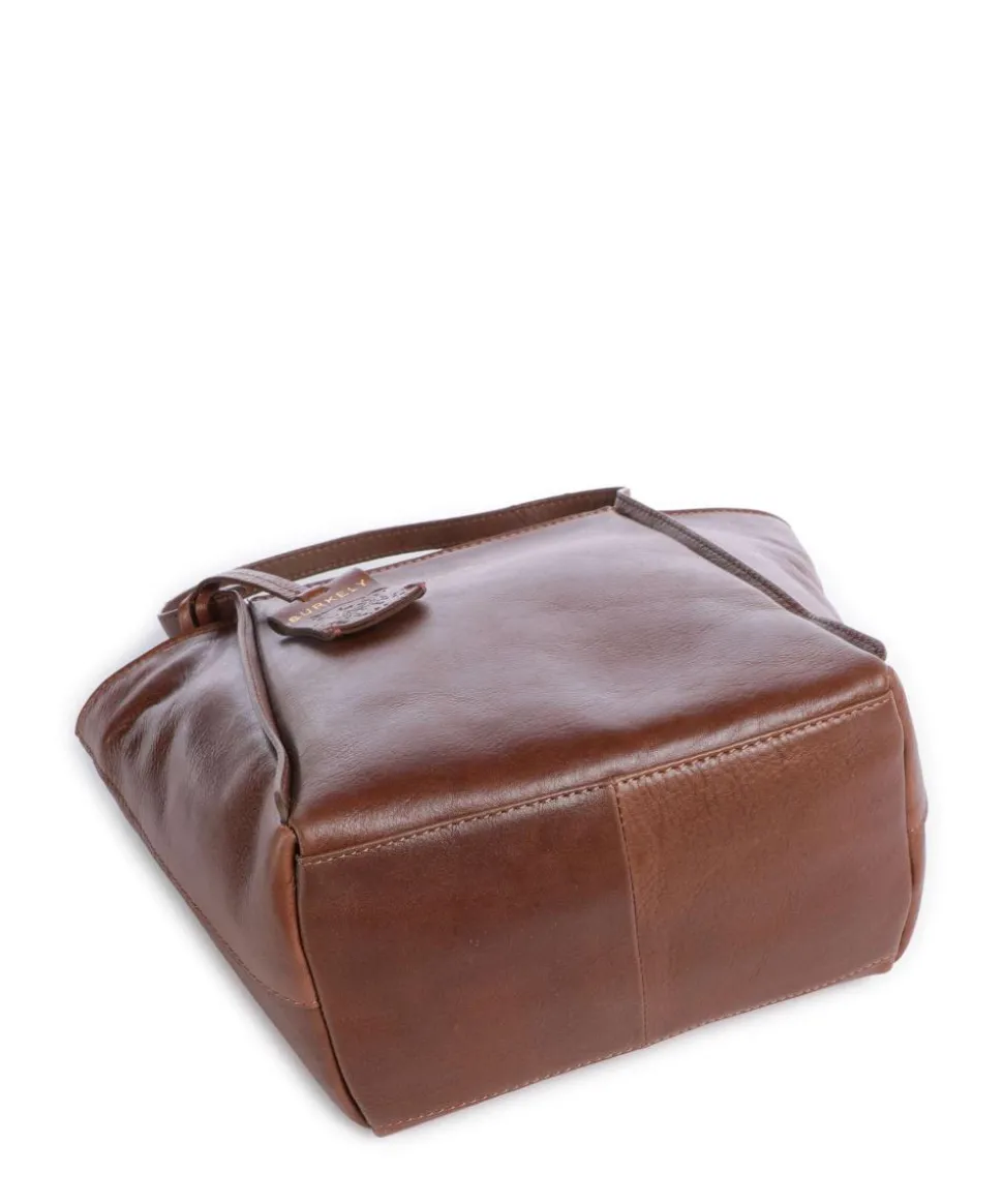 Fine Florence Umhängetasche fein genarbtes Leder braun