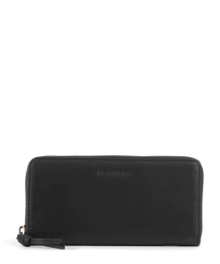 Finja L Geldbörse fein genarbtes Rindsleder schwarz