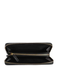 Finja L Geldbörse fein genarbtes Rindsleder schwarz