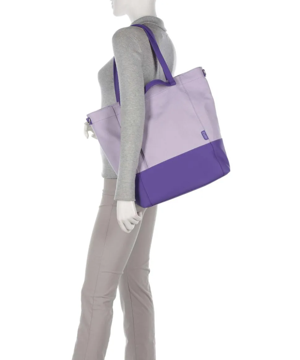 Fiorella FI200 Shopper Lederimitat, Canvas violett