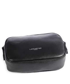 Firenze Fashion Umhängetasche fein genarbtes Rindsleder schwarz