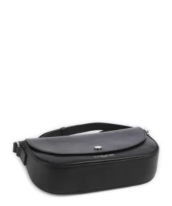 Firenze Milano Bao Umhängetasche genarbtes Rindsleder schwarz