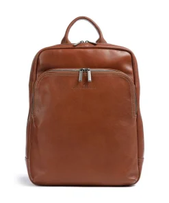 Firenze Rucksack 14″ fein genarbtes Leder cognac