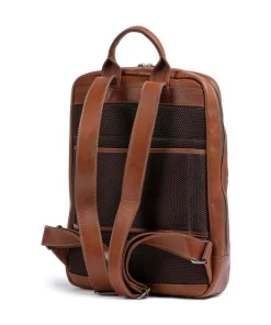 Firenze Rucksack 14″ fein genarbtes Leder cognac