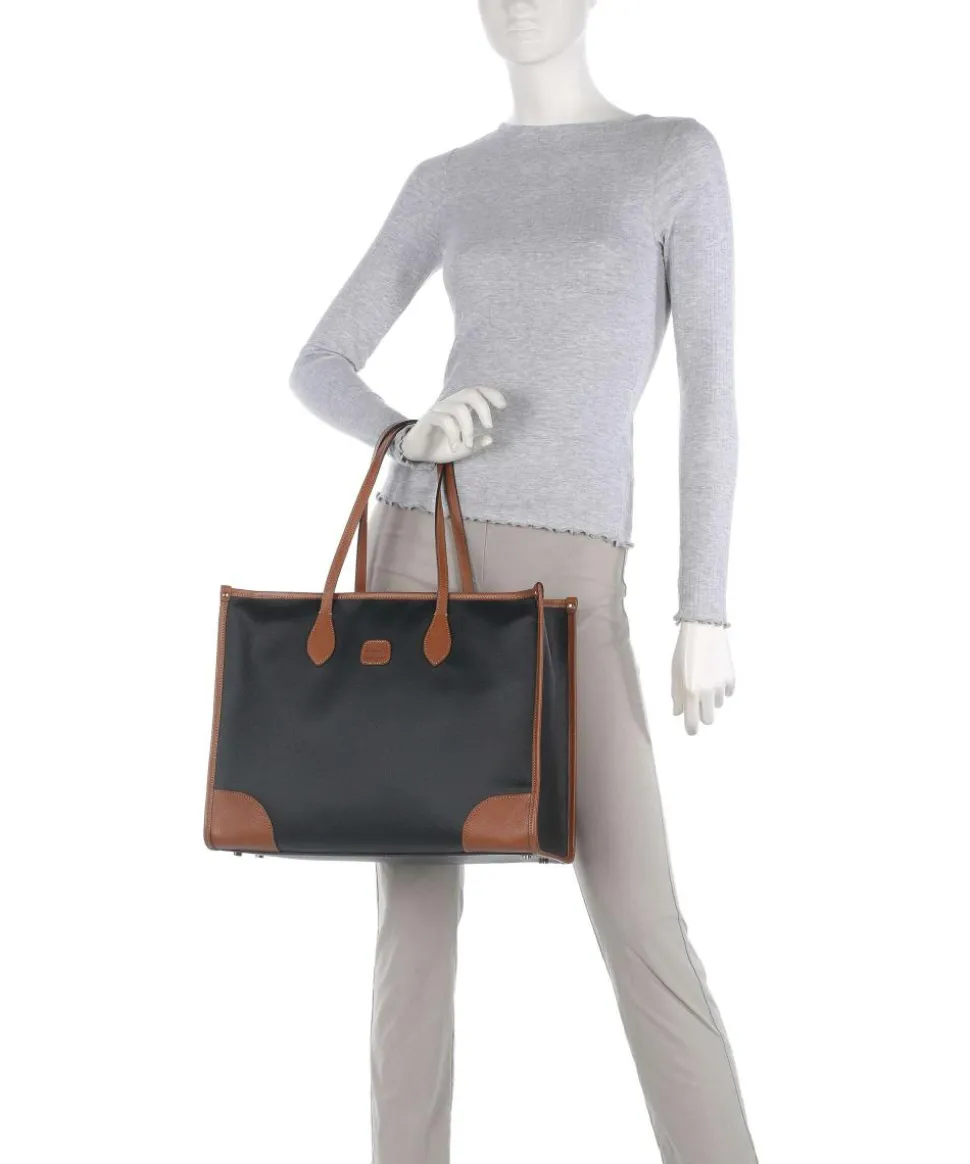 Firenze Shopper 14″ Lederimitat schwarz