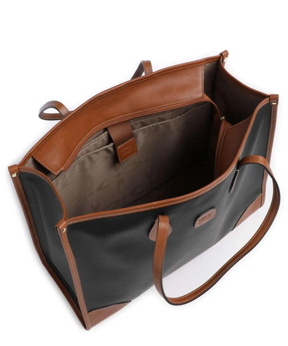 Firenze Shopper 14″ Lederimitat schwarz