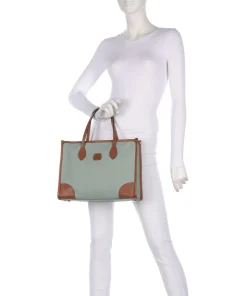 Firenze Shopper Lederimitat grünblau