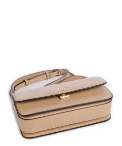 Flap Re Umhängetasche Lederimitat beige