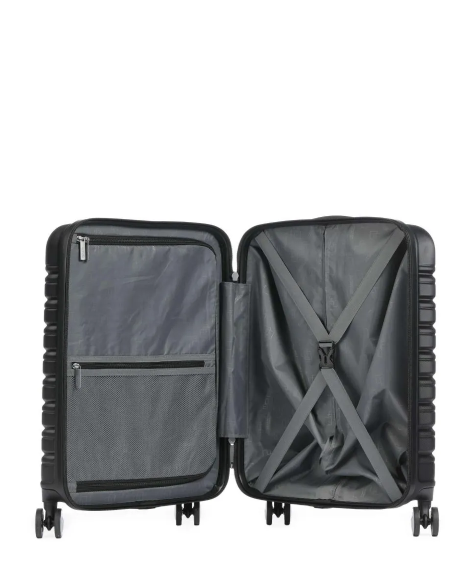 Flashline 4-Rollen Trolley schwarz 55 cm