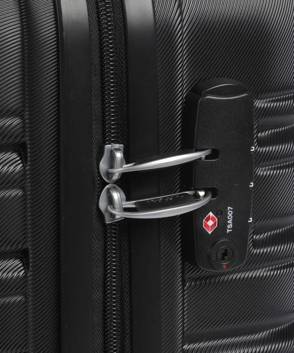 Flashline 4-Rollen Trolley schwarz 45 cm