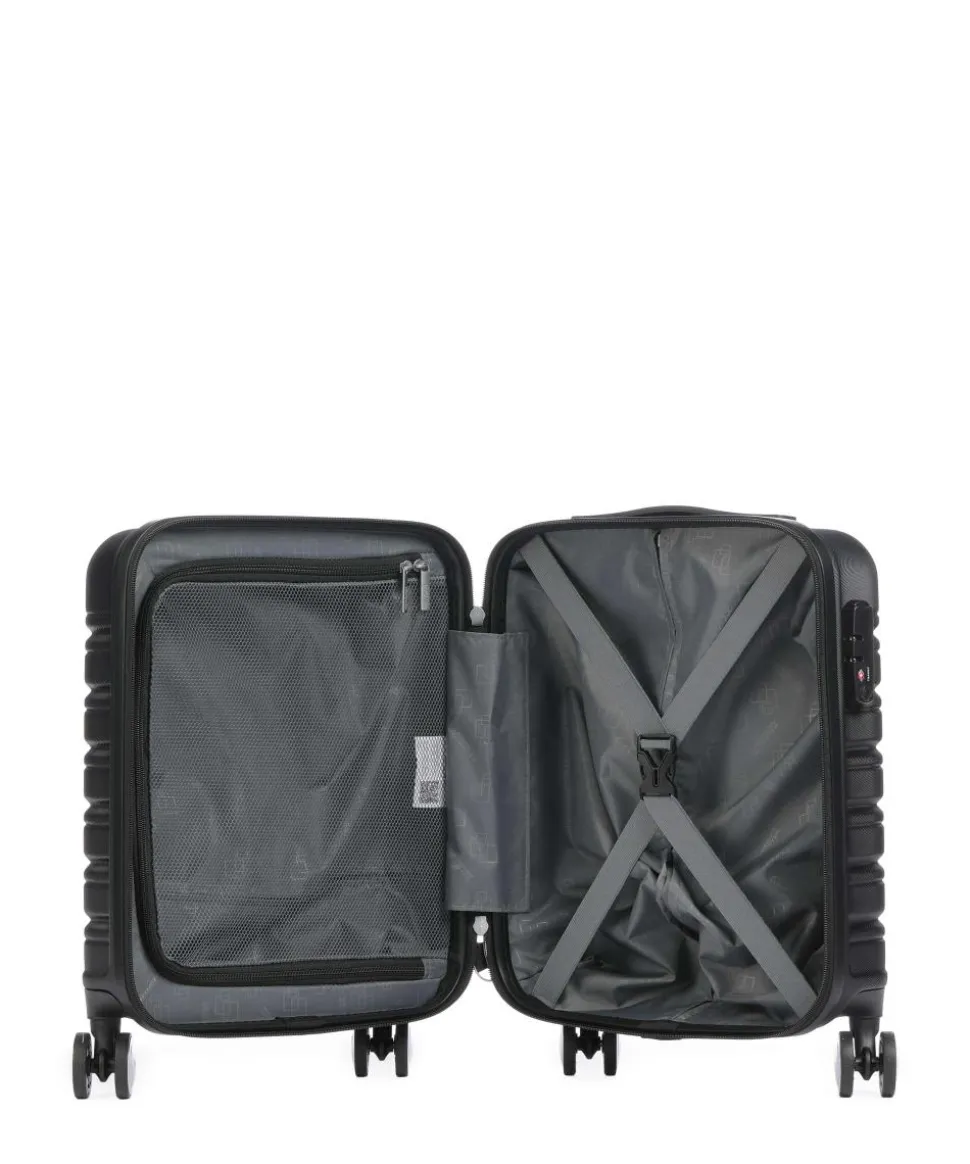 Flashline 4-Rollen Trolley schwarz 45 cm