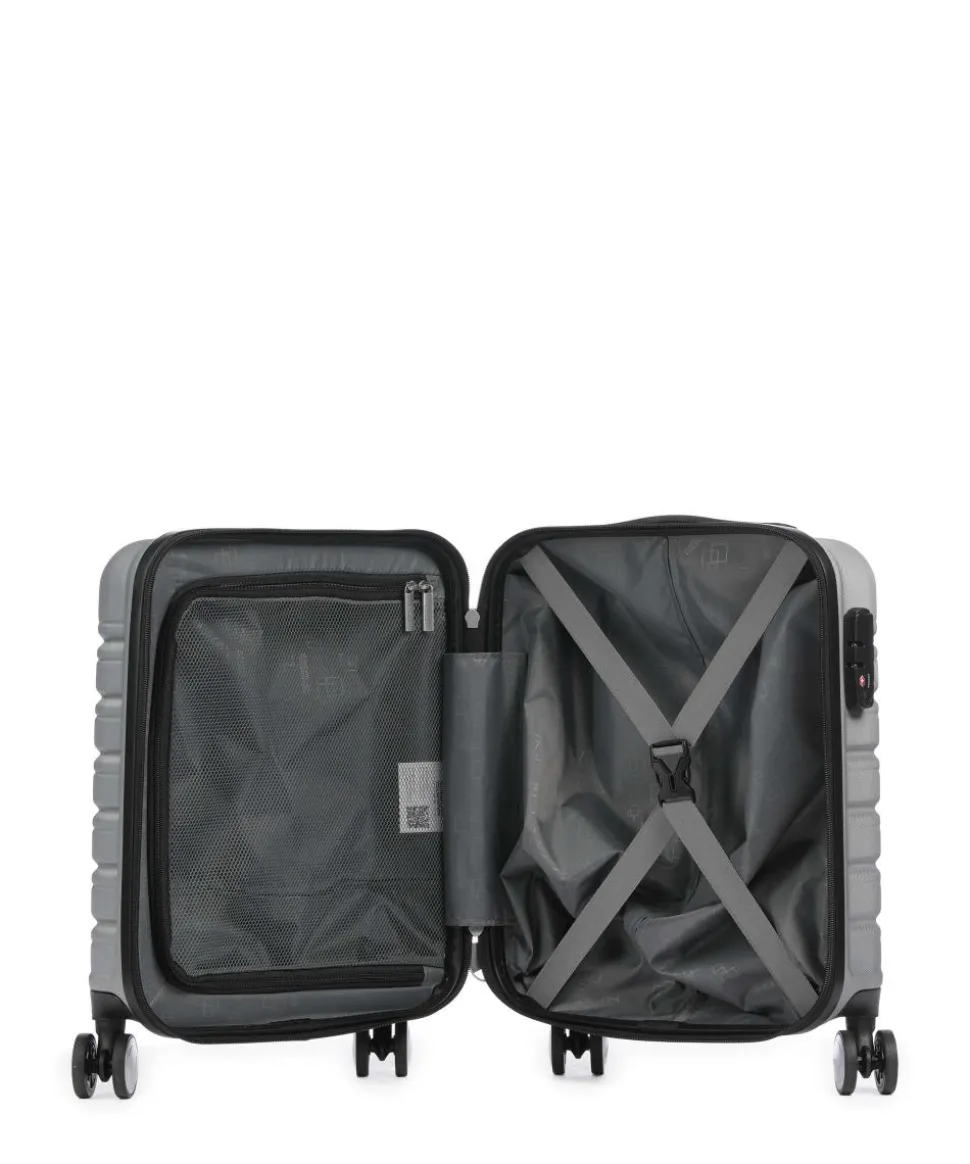 Flashline 4-Rollen Trolley silber 45 cm