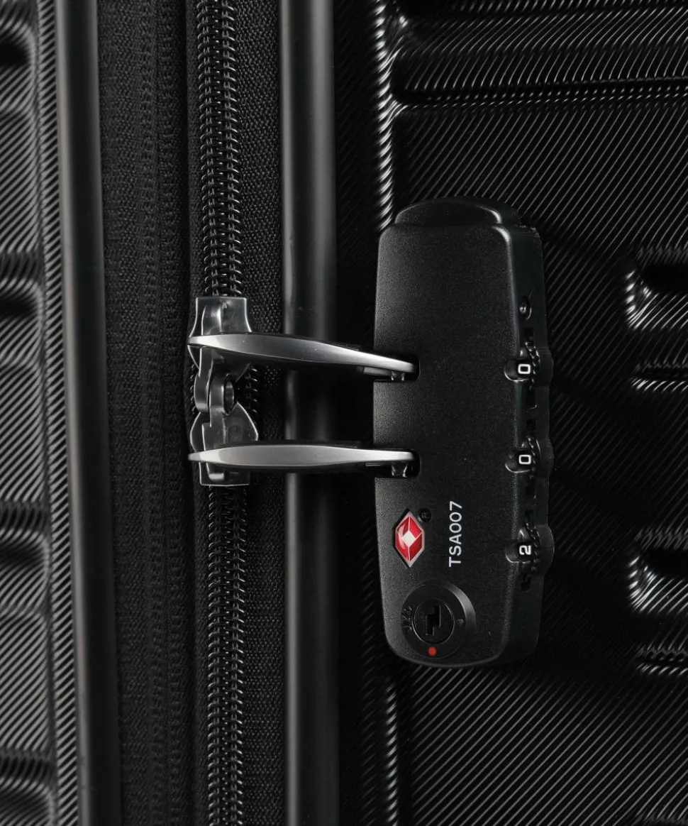 Flashline 4-Rollen Trolley schwarz 78 cm