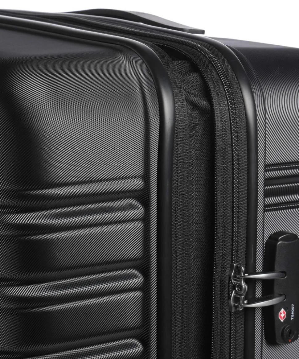 Flashline 4-Rollen Trolley schwarz 78 cm