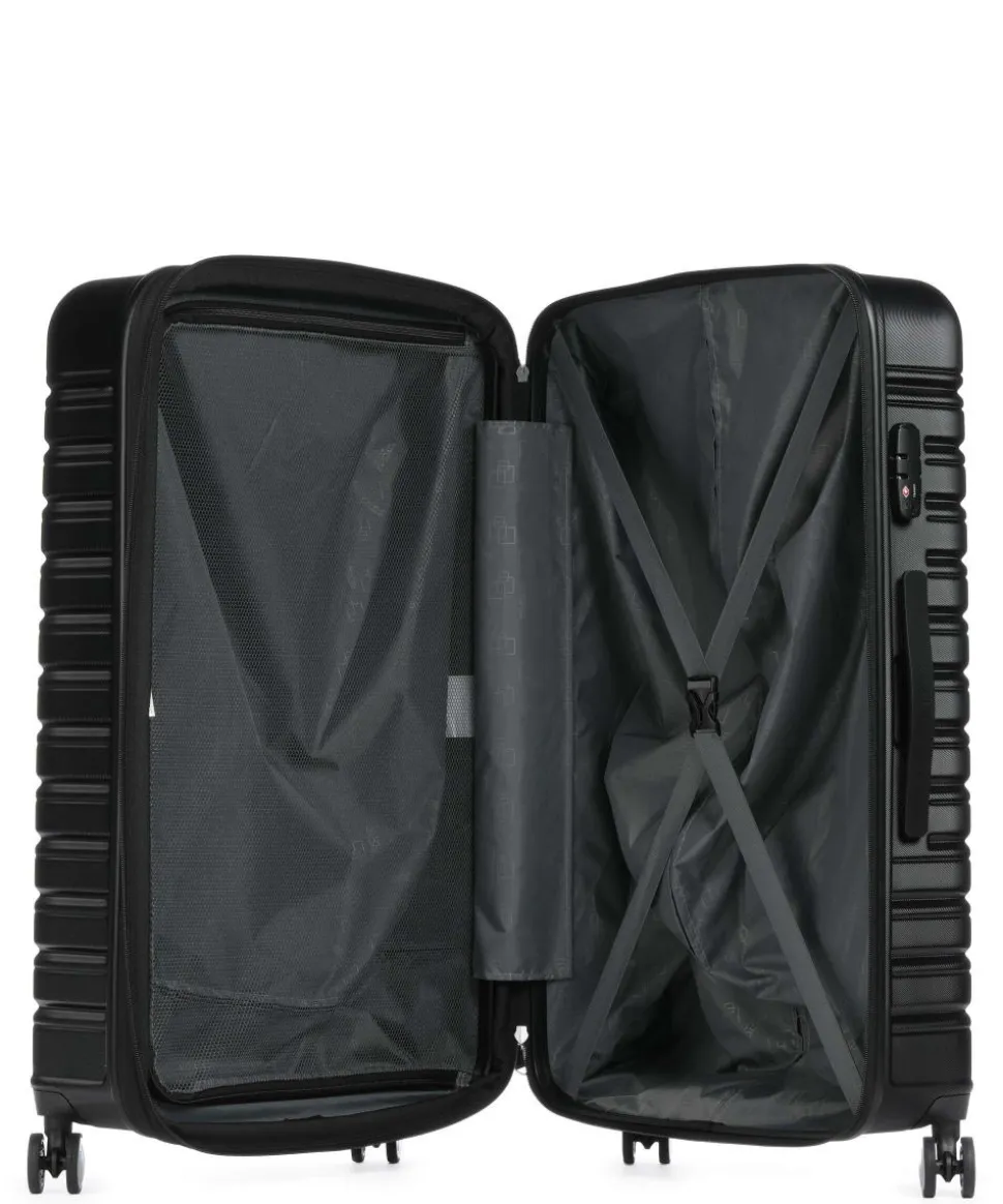 Flashline 4-Rollen Trolley schwarz 78 cm