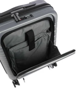 Flashline 4-Rollen Trolley silber 55 cm