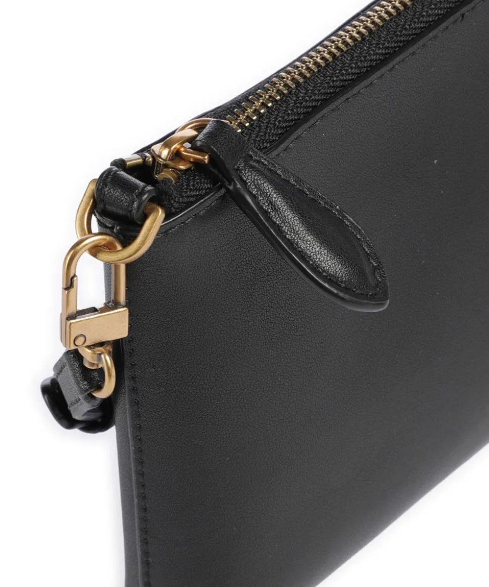 Flat Mini Umhängetasche Kalbsleder schwarz