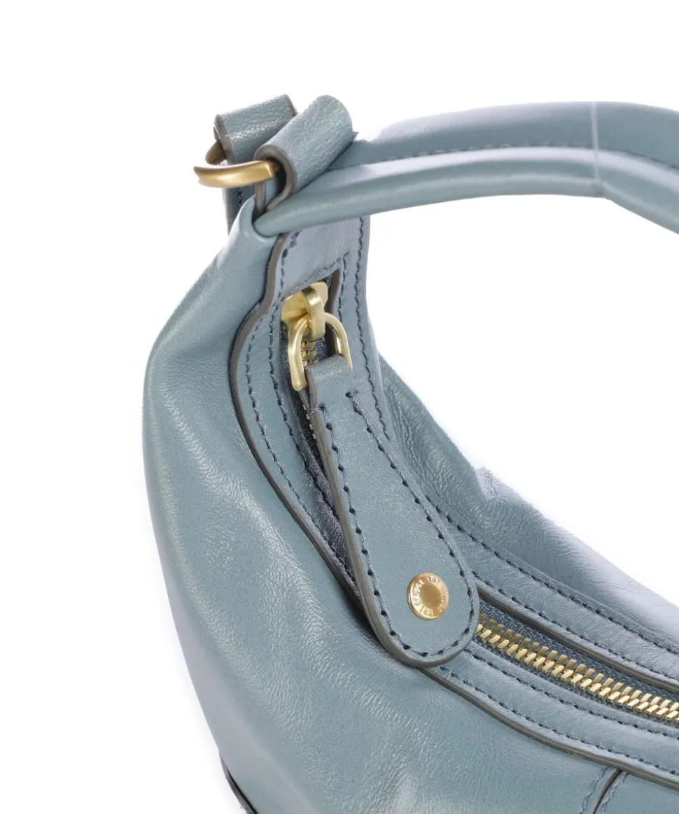 Flavia Umhängetasche fein genarbtes Rindsleder hellblau