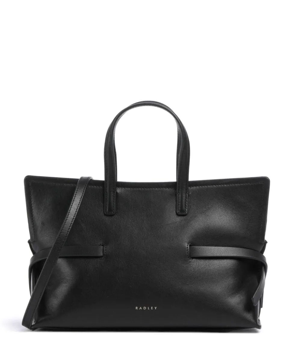 Fleet Street Handtasche fein genarbtes Rindsleder schwarz