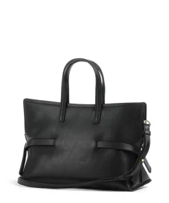 Fleet Street Handtasche fein genarbtes Rindsleder schwarz