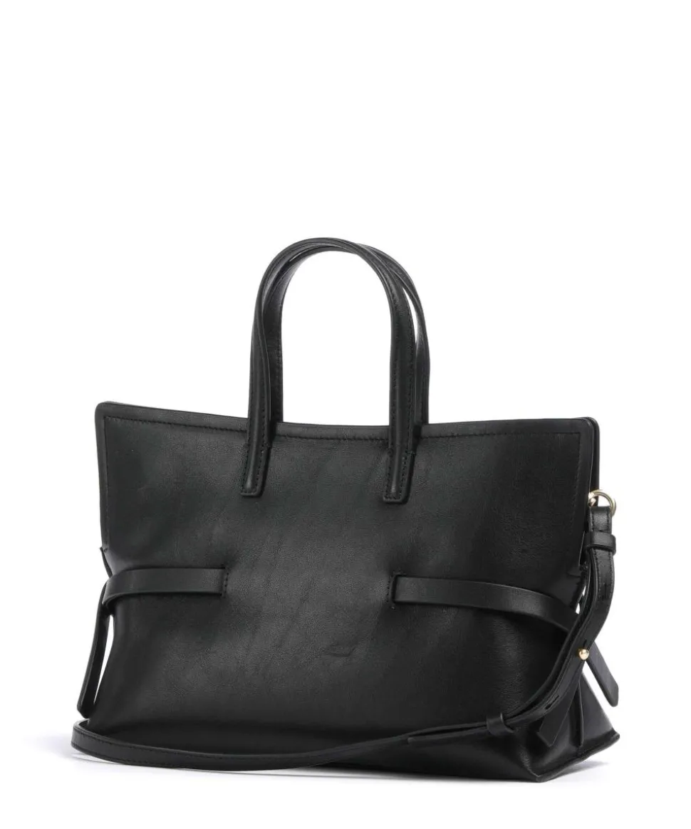 Fleet Street Handtasche fein genarbtes Rindsleder schwarz