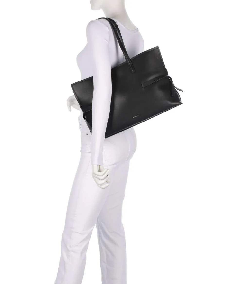 Fleet Street Shopper fein genarbtes Rindsleder schwarz