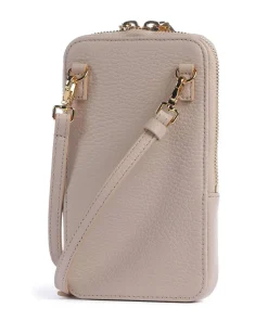 Flor Handytasche genarbtes Leder nude