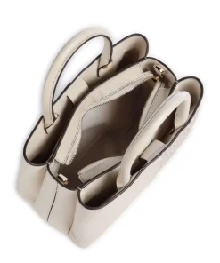 Flora Medium Handtasche Lederimitat creme