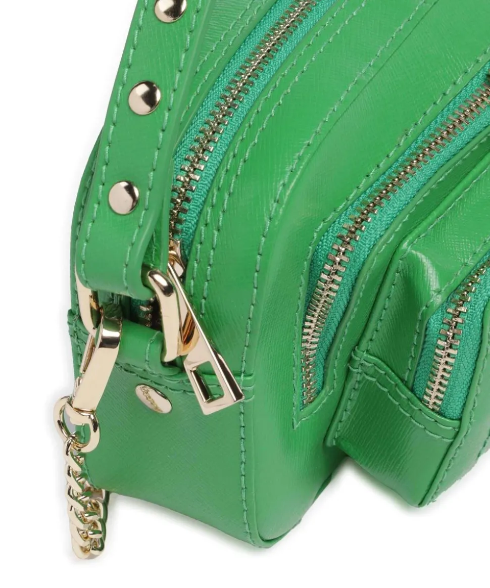 Florence Helena Umhängetasche fein genarbtes Leder grün