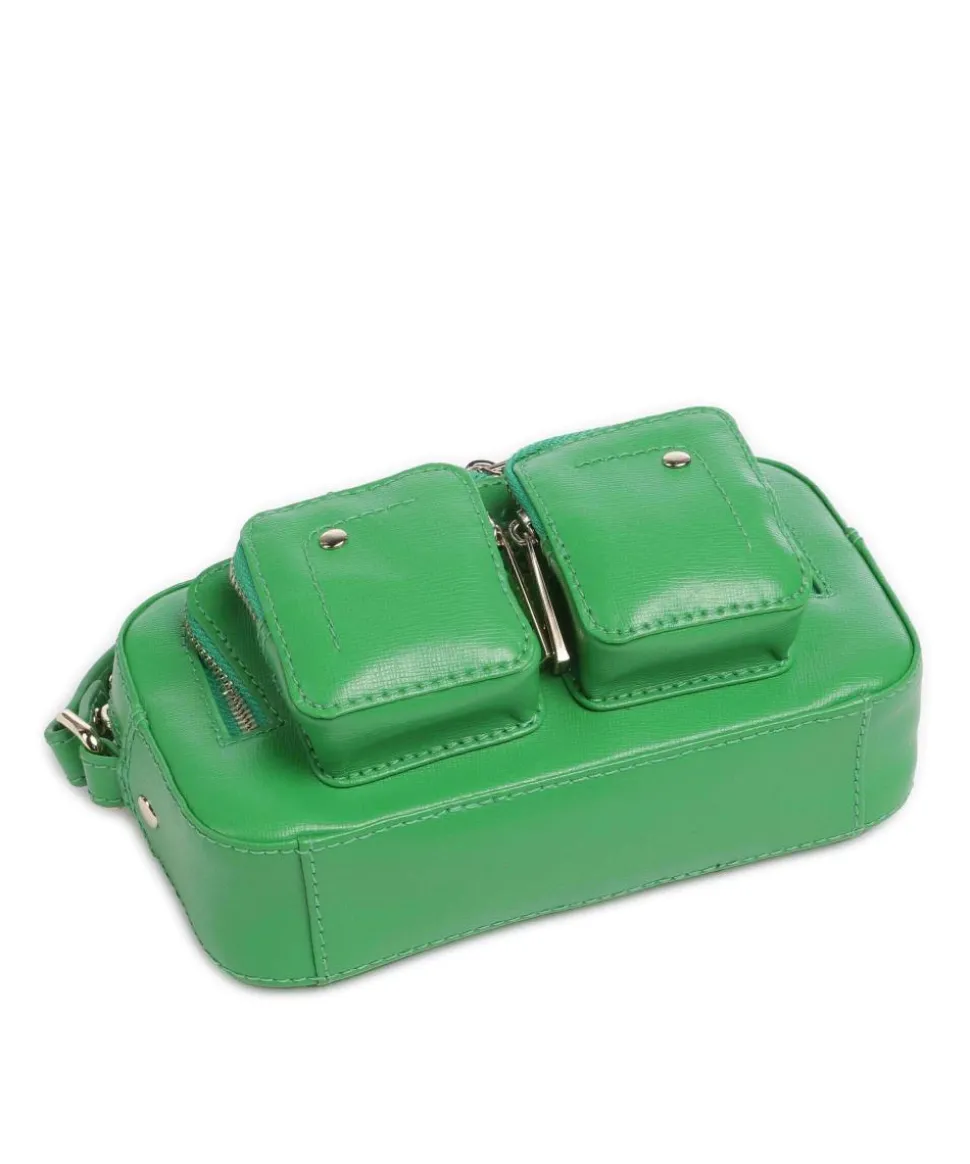 Florence Helena Umhängetasche fein genarbtes Leder grün