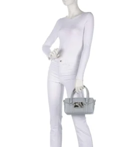 Florence Small Maggie Icon Handtasche Saffiano Leder blaugrau