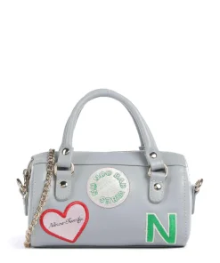 Florence Small Maya Umhängetasche Saffiano Leder hellgrau