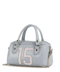 Florence Small Maya Umhängetasche Saffiano Leder hellgrau