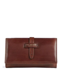 Florentin Geldbörse genarbtes Leder braun