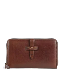 Florentin Geldbörse genarbtes Leder braun