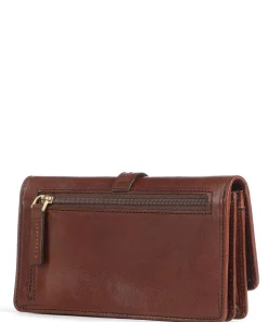 Florentin RFID Geldbörse genarbtes Leder braun