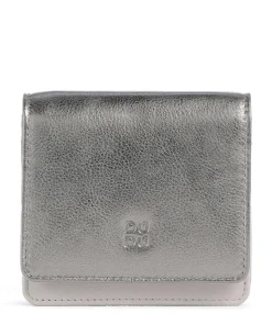 Flores RFID Geldbörse fein genarbtes Kalbsleder silber