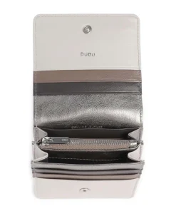 Flores RFID Geldbörse fein genarbtes Kalbsleder silber