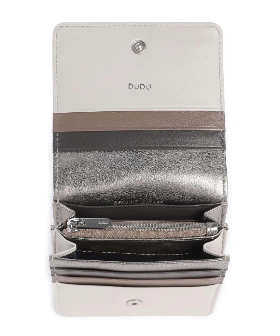 Flores RFID Geldbörse fein genarbtes Kalbsleder silber