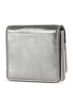 Flores RFID Geldbörse fein genarbtes Kalbsleder silber