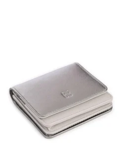 Flores RFID Geldbörse fein genarbtes Kalbsleder silber