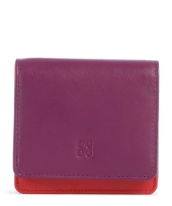 Flores RFID Geldbörse fein genarbtes Kalbsleder brombeer
