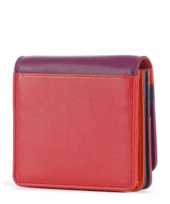 Flores RFID Geldbörse fein genarbtes Kalbsleder brombeer