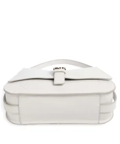 Flow M Handtasche fein genarbtes Leder elfenbein