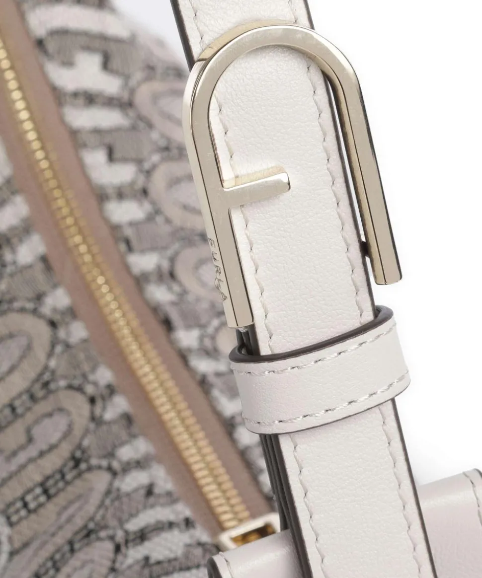 Flow S Schultertasche Textil beige